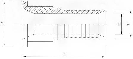 sms interlocking hose tail